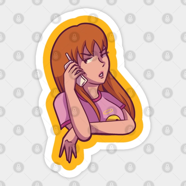 Quinn Morgendorffer Sticker by Daria Morgendorffer